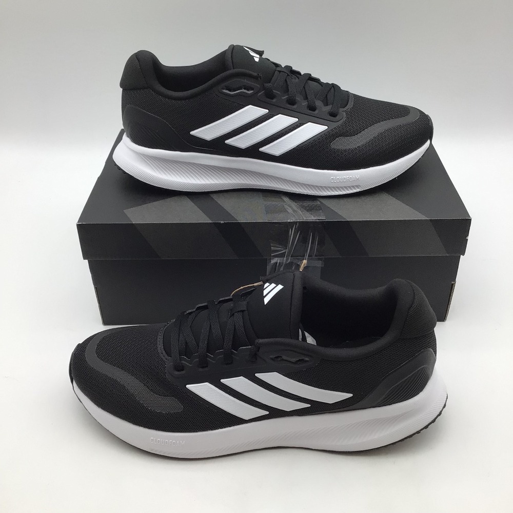 Adidas Runfalcon 5 W‎ Womens Running Shoes Black White IH7759 Size 8.5 NEW
